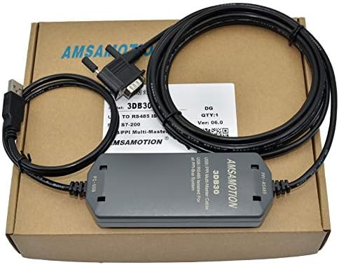 USB-PPI for Siemens S7-200 PLC Data Download Line 6ES7 901-3DB30-0XA0 Isolation USB PPI PLC Programming Cable Support Smart 700/1000 HMI Touch Panel