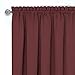 Soft Window Darcy Curtain Valance, Marsala & Tan - 58 Inch Width, 14 Inch Length, 1.5 Inch Rod Pocket - Light Filtering Valance for Kitchen and Bathroom by Achim Home Decor