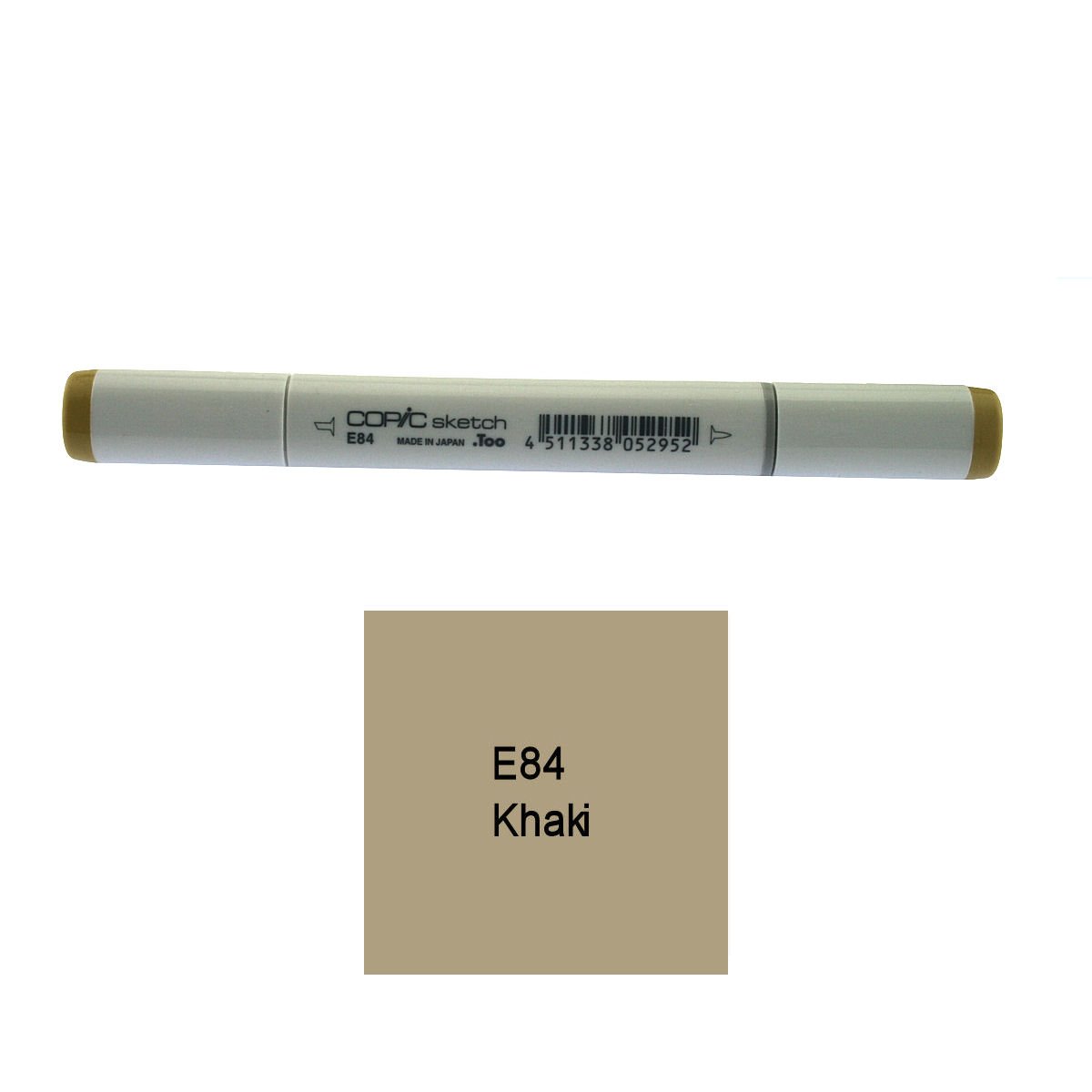 Copic Sketch Coloured Marker Pen - (E-84) Khaki, For Art & Crafts, Colouring, Graphics, Highlighter, Design, Anime, Professional & Beginners, Art Supplies & Colouring Books — image 1