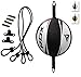 RDX Leather Boxing Speed Ball MMA Double End Dodge Bag Floor to Ceiling Rope Training Punching Workout