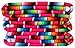 El Paso Designs Mexican Yoga Blanket - 51 x 74 inches - Colorful Studio Mexican Falsa Blanket - Ideal for Yoga, Camping, Picnic, Beach Blanket, Bedding, Home Decor Soft Woven