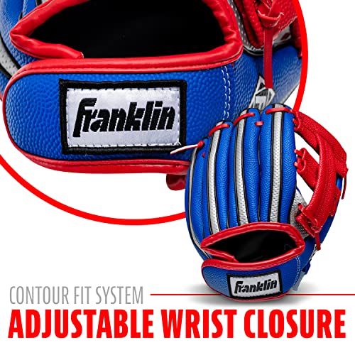 Franklin Sports Kids Baseball Glove + Ball Set Air Tech Youth Teeball