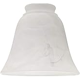 Craftmade 635WF 2 1/4" Bell Shaped Fan Glass, White Frost