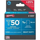 Arrow T50 9/16" Staples, 1250 Count