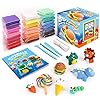 Sago-Brothers-Air-Dry-Clay24-Colors-Modelling-Clay-with-3-Clay-Tools-Project-BookletDIY-Creative-Ultra-Soft-Light-Magic-ClayArts-and-Crafts-Kits-for-Kids-Boys-Girls-ToysMystery-Gifts-Boxes SAGO BROTHERS Air Dry Clay,24 Colors Modelling Clay with 3 Clay Tools & Project Booklet,DIY Creative Ultra Soft Light…