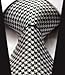 Intrepid Handmade, Executive Wardrobe Accessory, Black and White (Tuxedo Color) Houndstooth 3.4