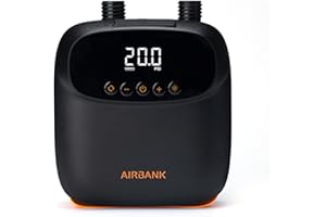 AIRBANK 20PSI Paddle Board Pump The Puffer Pro, Rechargeable SUP Pump, Dual Stage Auto Off Air Pump for Paddleboard, Kite, Tent, Mattress
