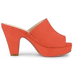 Allegra K Women's Open Toe Platform Chunky Heel