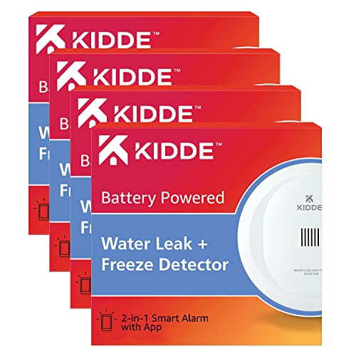 Kidde WiFi Water Leak Detector & Freeze Alarm, Alexa Device, Smart Leak
