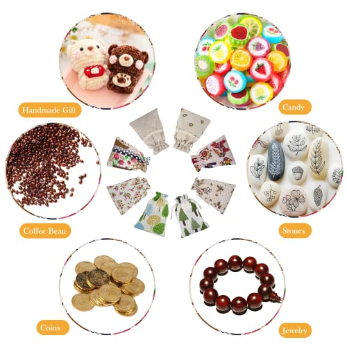 Burlap Bags with Drawstring Gift Bags 25PCS 5x7