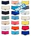 Sexy Basics Womens 12 Pack Grab Bag Cotton Spandex Boyshort Briefs, Colors May Vary (XL - 8, Assorted Solids)