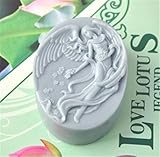 Oval Shape Angel Soap Mold Silicone DIY Art Craft Resin Mold for Natural Soap