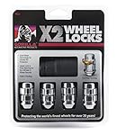 Gorilla Automotive (71631X) 12mm x 1.50 Thread Size Acorn Chrome X2 Wheel Lock, (Pack of 4)
