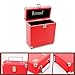 SW-B18s Retro Vintage leather Carrying Case for 45 RPM Records Red-7Inch
