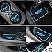 Auovo Anti-dust Door Mats for 2017 2018 2019 Jeep Compass Gate Door mats Liner Inserts Cup Console Mat Interior Accessories (Pack of 15, Blue)