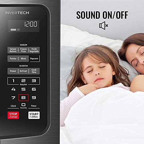 Toshiba EM245A5CBS Microwave Oven with Inverter Technology, LCD