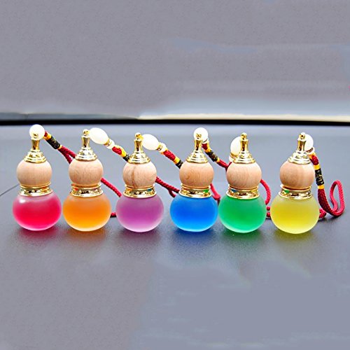 image for daffodilblob Glass Gourd Shaped Car Home Hanging Perfume Air Freshener