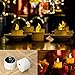 ZNYCYE 10 Pack Solar Tea Lights, Solar Powered Tealights Outdoor Indoor for Lanterns Window Camping Emergency Home Decor（Warm White）