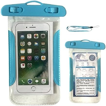 ZHXIN Universal Waterproof Case with Sensitive PVC Touch Screen, Cellphone Dry Bag Pouch for iPhone7plus/6s/6/6s Plus Samsung Galaxy s8/s7 and Other Phone Under 6.0 inch(Blue)