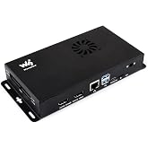Waveshare Metal Case, Compatible with Raspberry Pi Official Compute Module 5 IO Board, Comes with Cooling Fan