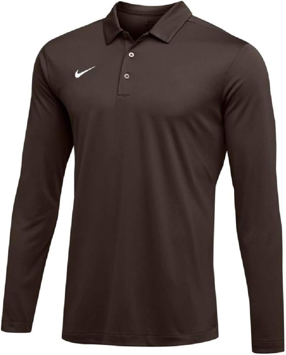 Nike Mens Dri-FIT Long Sleeve Polo Shirt: Clothing