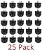 JSP Manufacturing 25 Wire Cube Plastic Connectors snap mesh Organizer Grid New! (25, Black)