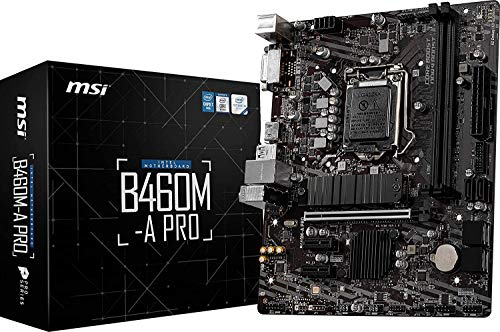 MSI-B460M-A-PRO-Placa-Base-Pro-Series-10th-Gen-Intel-Core-LGA-1200-Socket-DDR4-USB-32-Gen-1-Gigabit-LAN-DVI-DHDMI