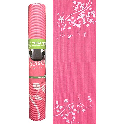Gaiam Dragonfly Print Yoga Mat