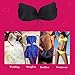 Baabyoo Women's Self Adhesive Bras Invisible Bra Strapless Backless Bra Airy Push up Bra Black C