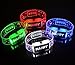 VIVOSKY Fashion Electronic Light-up Flashing LED Bracelets for Night Rave Party, KTV -6 Pcs / Pack