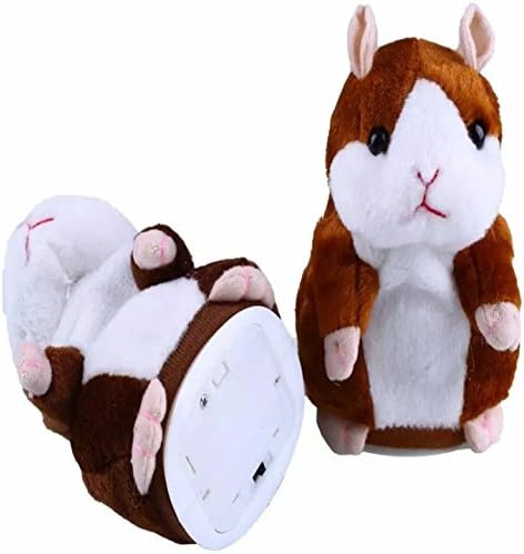 Talking Hamster Repeats After Words &amp; Sounds Electronic Pet Talking Plush Toy Gift for Kids Children.Special Gift for Kids Ages 4 &amp; Older.Perfect Gift for Boys and Girls 3 x 5.7 inch