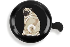 WIRESTER Cute Aluminum Round Bike Bell, Classic Ring Bicycle Bell, Bike Accessories Bell Ring for Adults Kids Girls Boys (Black, Red, Blue, Purple)