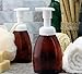 Cornucopia Brands Amber Foaming Soap Pump Dispensers (6-Pack); 250ml/8.5-Ounce Plastic Bottles with Foaming Liquid Soap Pumps