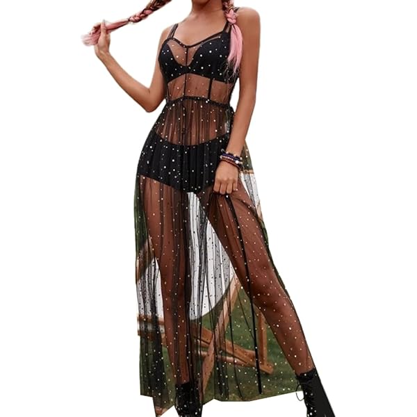 glitter mesh dress festival Océane Vêtements main image 1
