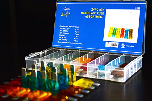 Swordfish 51120 ATX Maxi Blade Fuse Assortment, 24 Piece