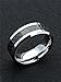 Just Lsy 8mm Tungsten Carbide Rings for Men & Woman Black Carbon Fiber Inlay Wedding Band Comfort Fit