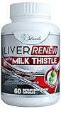 Liver Cleanse and Detox with Milk Thistle Extract Plus Antioxidant Benefits & Best Liver Support Supplement 30 Day Supply Veggie Capsules - Liver Renew By Island's Miracle