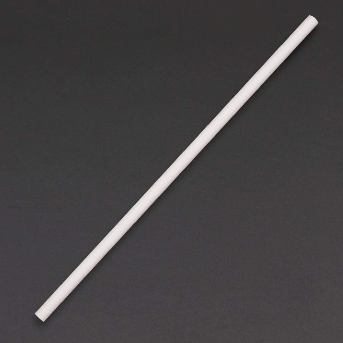 Fiesta Green Compostable Paper Straws White (Pack of 250)