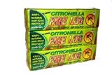 Earthlog, EC1000 Citronella Fire Log, Manufactured Anti-Mosquito Fire Log, 3Pack,Yellow and Green, 13X9.75X3.25