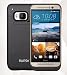 RUNSY HTC ONE M9 Battery Case, 4500mAh Rechargeable Extended Battery Charging Case for HTC ONE M9, External Battery Charger Case, Backup Power Bank Case with Kickstand (Black)