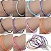 yueton Pack of 30 Mixed Color Leather Plaited Cords Ropes for Wrist Charms