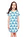 Edenpure Girl's Cute Casual Cotton Cartoon Animal Printed Short Sleeve Summer Playwear Dress(Peacock,6)
