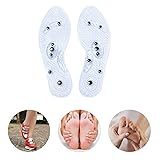 1 Pair Magnetic Massage Insoles, Breathable Foot