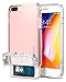 Spigen Flip Armor iPhone 8 Plus/iPhone 7 Plus Case with Durable Protection and Hidden Card Storage for Apple iPhone 7 Plus (2017) / iPhone 7 Plus (2016) - Rose Gold