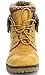 Refresh Wynne-01 Women's Combat Style Lace Up Ankle Bootie,Tan,8.5