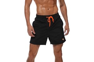 TBMPOY Men's Swim Trunks Quick Dry Bathing Suits Beach Board Shorts Swimwear with Mesh Liner