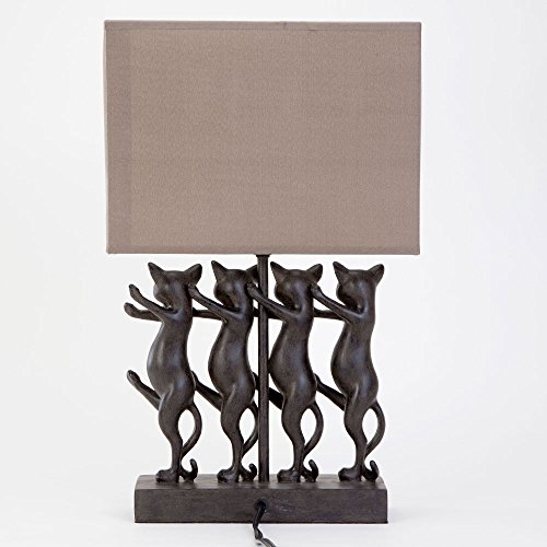 image for Bits and Pieces - Dancing Cat Lamp - Animal Shaped Table Lamp - Dancin