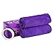 Miracle FACE ERASE Makeup Remover Cloth 2-Pack – Reusable Microfiber Face Cloths with 6 Hair Ties – Use With Water – Washable, Sensitive Skin Friendly Makeup Eraser (2 Count, Purple)