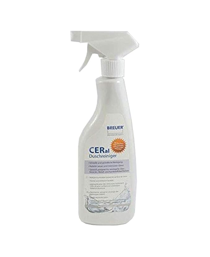 Breuer CERal Duschkabinen Reiniger 500 ml für Nano versiegelte Glasflächen Duschreiniger Glasreiniger Spezialreiniger zur Pfl