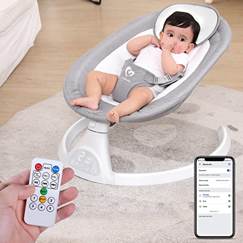 Bellababy Bluetooth Baby Swing for Infants, Compact & Portable